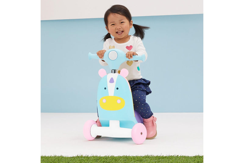 Skip Hop: Zoo Ride On 3 In 1 Scooter - Unicorn