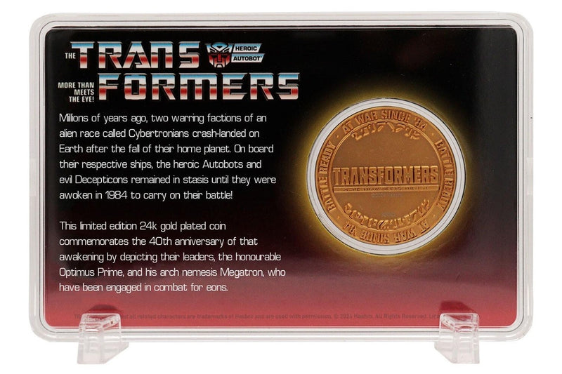 Transformers - 24k Gold Plated Coin