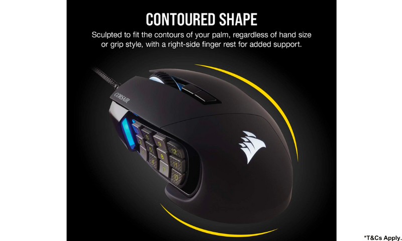 Corsair Scimitar Elite RGB Optical MOBA/MMO Gaming Mouse