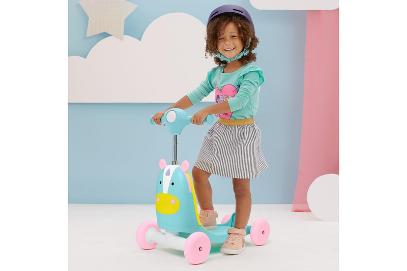 Skip Hop: Zoo Ride On 3 In 1 Scooter - Unicorn