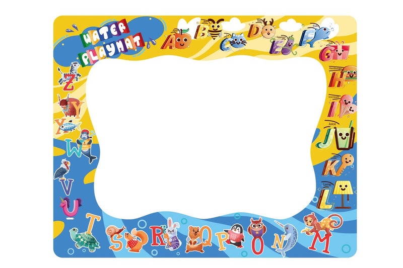 UPnPlay Kids 24 Pieces Water Doodle Mat with Drawing Board Magic Pen & Bonus Accessories - Beach