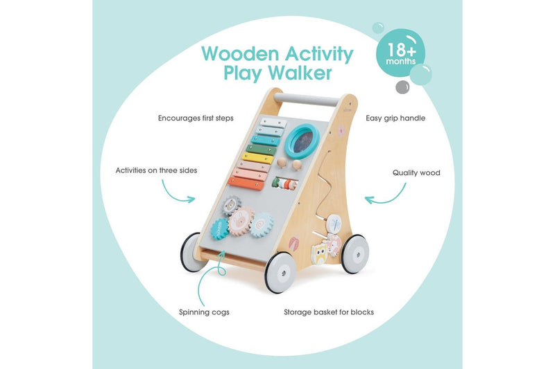 Bubble: Wooden Activity Play Walker