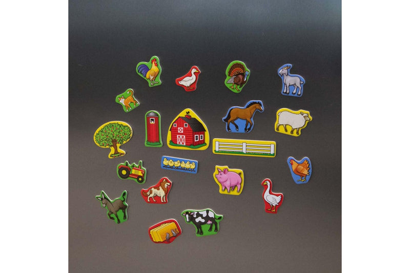 Melissa & Doug: Wooden Magnets Set - Farm