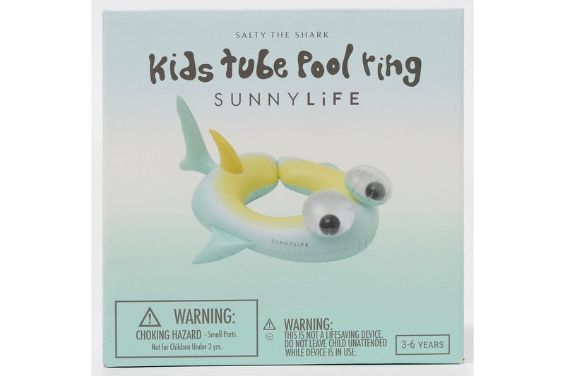 Sunnylife: Kids Tube Pool Ring - Salty The Shark Multi