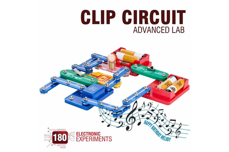 Heebie Jeebies Clip Circuit Advanced Lab 180 Electronic Kids Experiments Kit 7y+