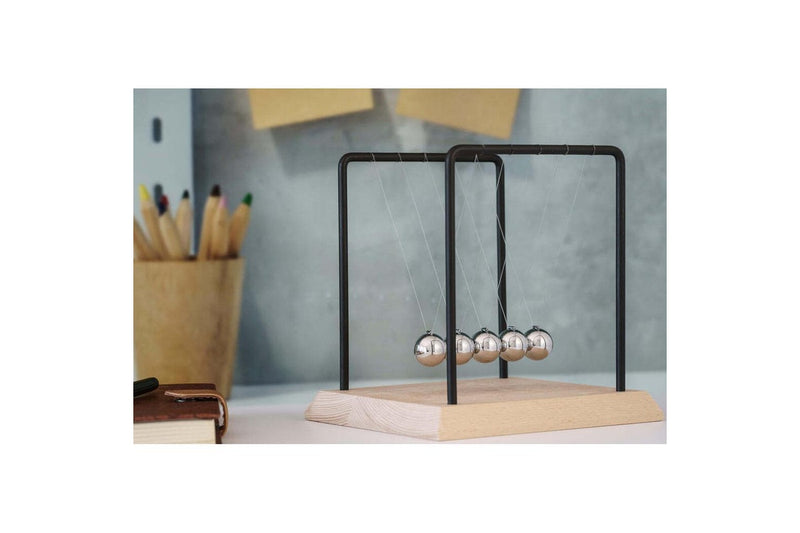 Geek Culture Newton's Cradle Balls Science Toy Home Office Desk Accessory 18cm