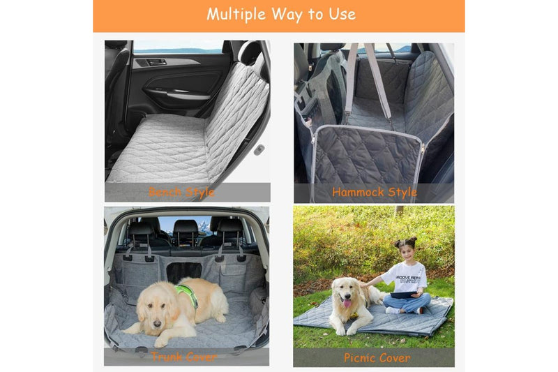 Waterproof Removable Car Back Seat Pad For Pets