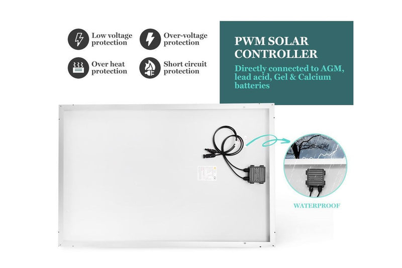 Solar Panel 200W Kit Battery Charger Mono Camping Caravan Boat