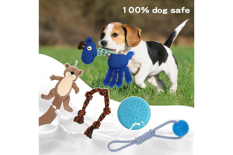 Pawz Dog Chew Toys Squeaky Puppy Pet Rope Plush Toy Teething 5 styles