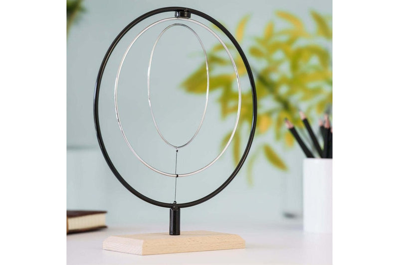 Geek Culture Kinetic Hoop Sculpture Science Toy Home Office Desk Accessory 28cm