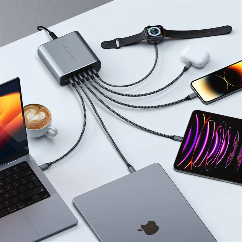 SATECHI 200W PD GaN USB-C 6 port Charger