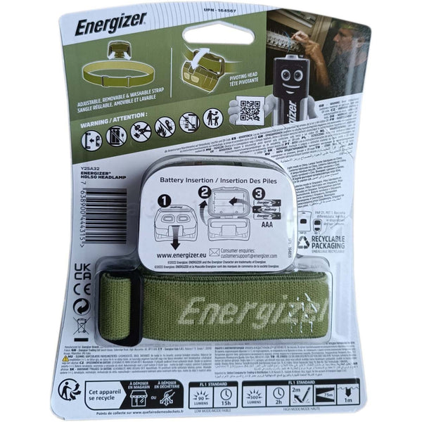 Energizer HDL 50 500L Head Light - ENL H-L TIER2