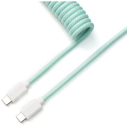 Keychron Coiled USB-C Straight Aviator Cable - Mint