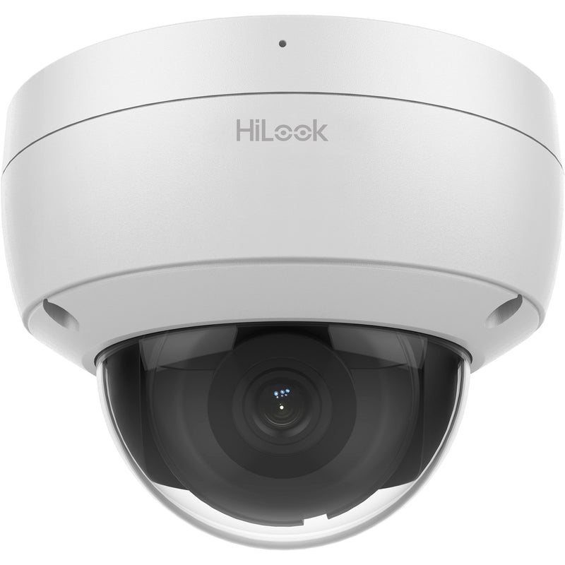 HiLook IPC-D281H-MU 8MP IR Fixed Dome IP Camera - 2.8mm, 3840 x 2160, 20FPS, H.265+, WDR, IP67, IK10, Built-in Mic, MicroSD Slot (Max 256G)