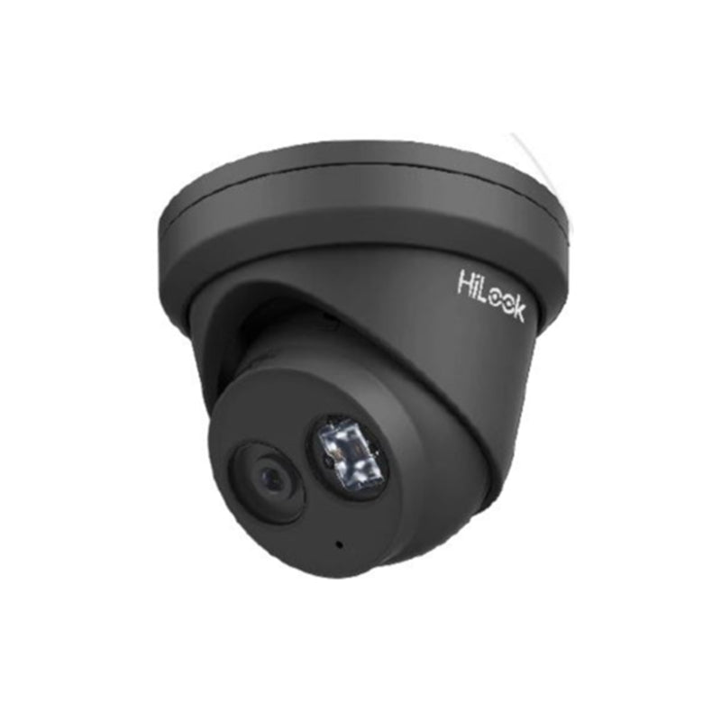 HiLook IPC-T281H-MU 8MP IR Fixed Turret IP Camera (Black) - 2.8mm, 3840 x 2160, 20FPS, H.265+, WDR, IP67, Built-in Mic, MicroSD Slot (Max 256G)