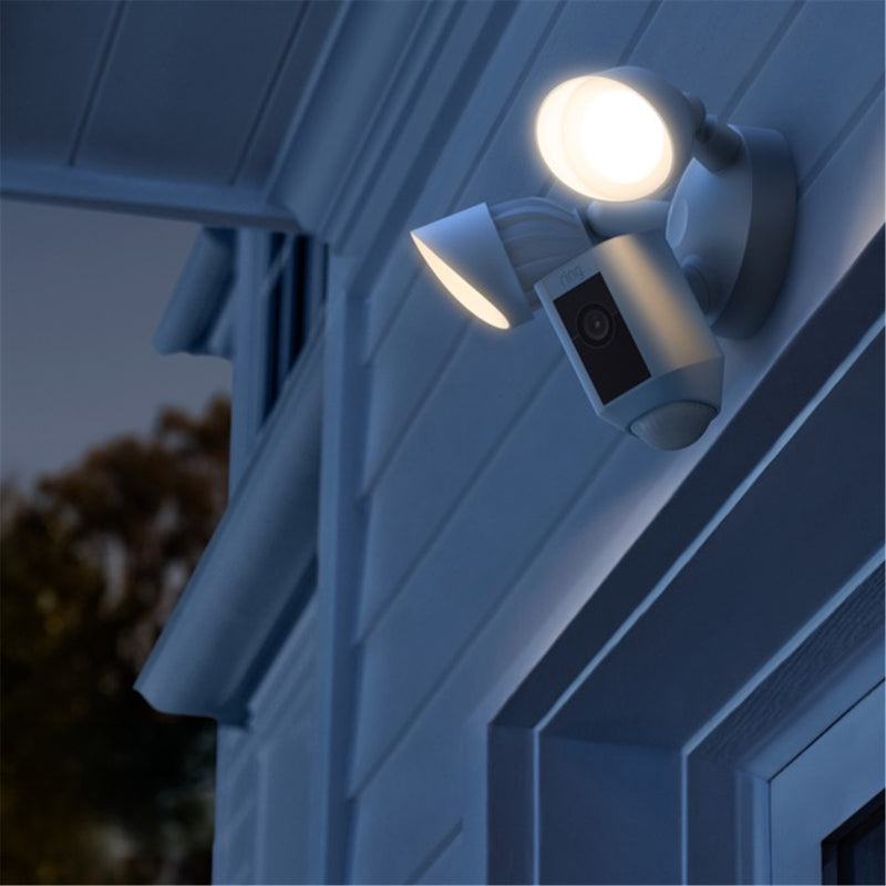 RING Floodlight Camera Wired Plus - White