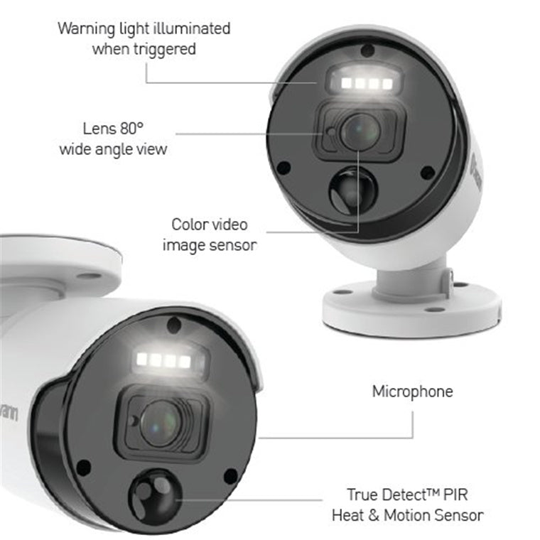 Swann Master-Series 8MP/4K Thermal Sensing Spotlight Bullet IP Security Camera - SWNHD-875WLB-AU (plain box packaging)