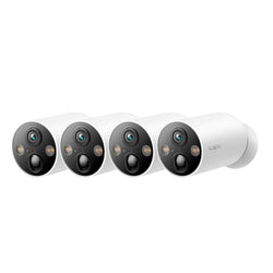 TP-Link Tapo C425 4MP/2K+ Full-Color Smart Wire-Free Security Camera - 4 Pack