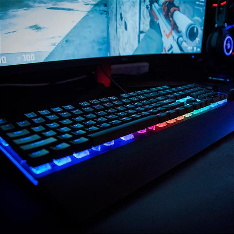 Thermaltake TteSports Challenger Edge Pro RGB Plunger Gaming Keyboard - Black