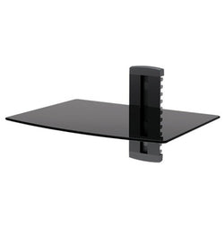 OMP M7320 Wall Mount - 1 Shelf - Glass - Height Adjustable