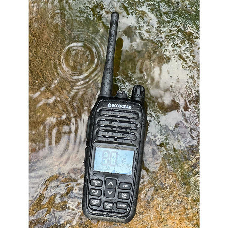 ECOXGEAR ECOXTALK EXG500 UHF 5Watt CB Handheld Radio walkie talkie 17km Long Range, 30 hours Operating Time ,IP67 Waterproof & Dustproof design