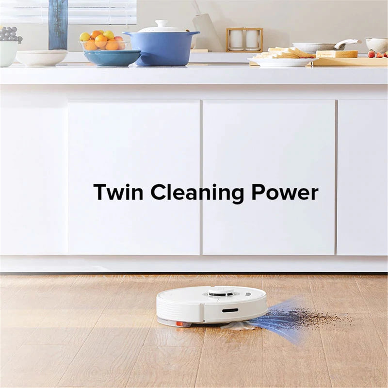 Roborock Q7 Max Smart Robot Vacuum Cleaner White - 2-in-1 Sweeping and Mopping - Provides 4200PA Strong Suction 5200mAh Battery - 470ml Dust Box, 350ml Water Tank - 180min Continuous Cleaning - Noise Reduction -Lidar+SLAM Nav