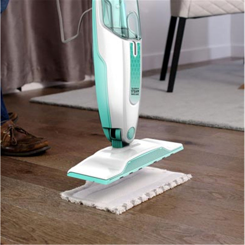 Shark Corded S1000 Steam Mop Suitable for all hard-sealed floors, 1.8kg lightweight , 375ml water tank, 15mins steam time, 99% sanitisation, removes bacteria with no chemical residue