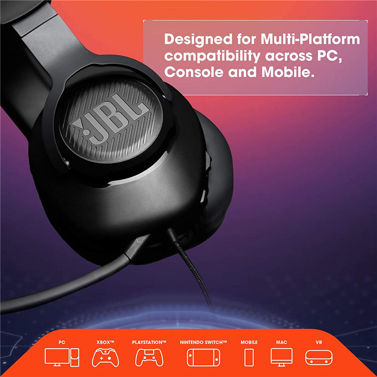 JBL QUANTUM 100 Wired Gaming Headset