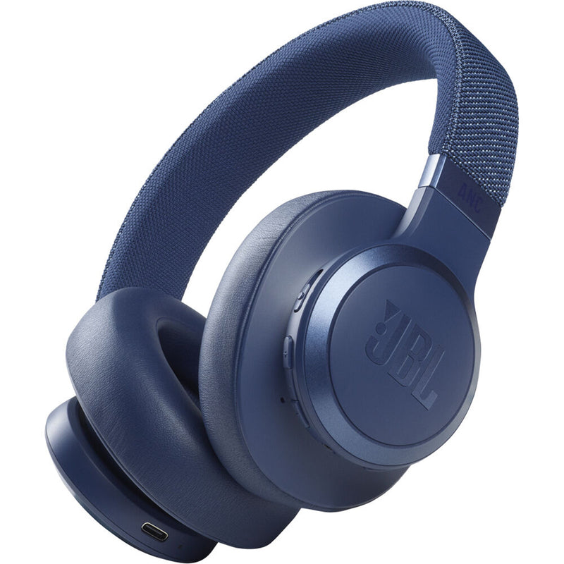 JBL Live 660NC Wireless Over-Ear Noise Cancelling Headphones - Blue