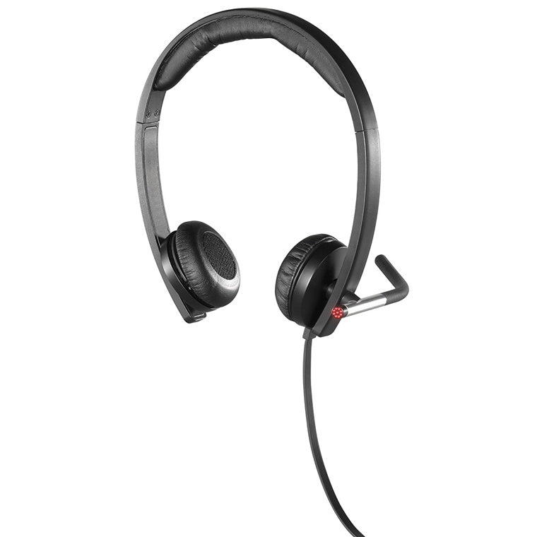 Logitech H650e USB Wired On-Ear Active Noise Cancelling Headset - UC Certified