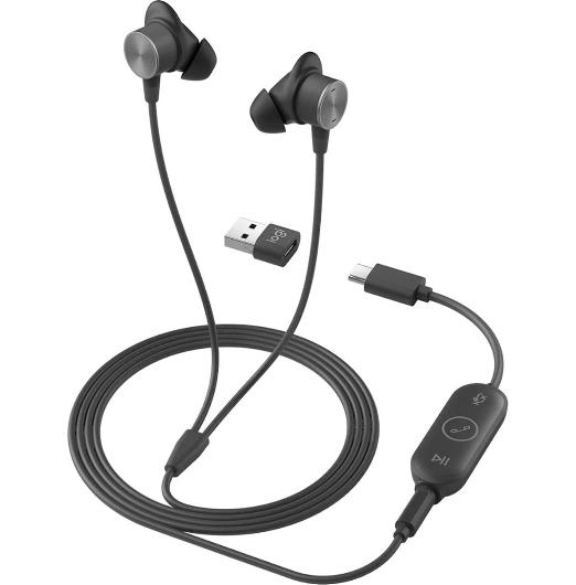 Logitech Zone USB/3.5mm Wired Earbuds - UC Certified