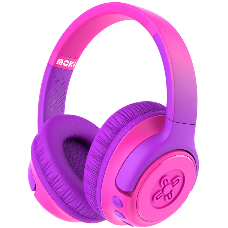 Moki Mixi Wireless Headphones for Kids - Pink Purple