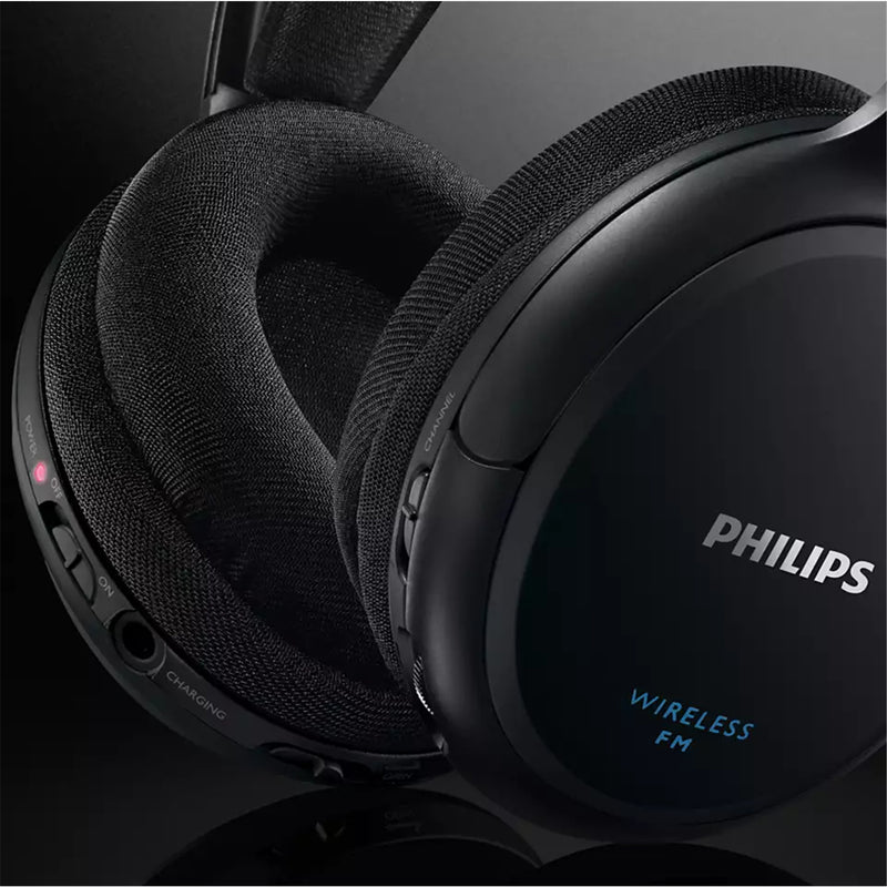 Philips SHC5200/79 Wireless On-Ear HiFi Headphones - Black