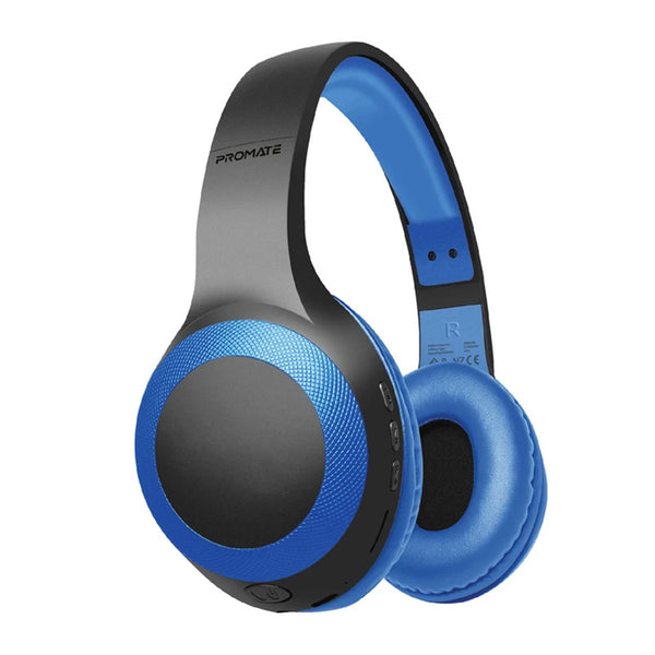 Promate Laboca Wireless Over-Ear Headphones - Blue