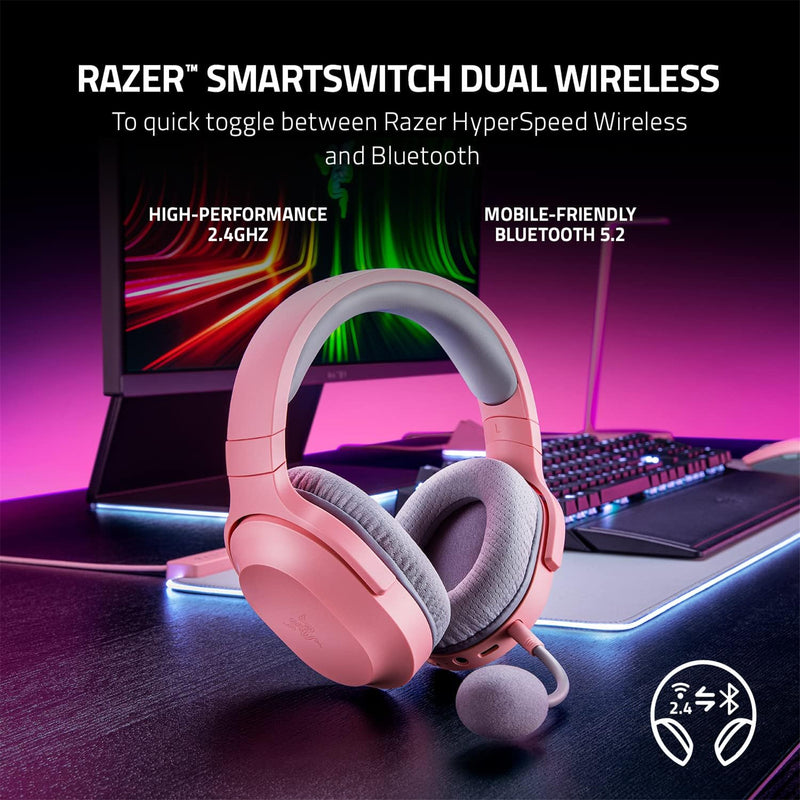 Razer Barracuda X 2022 Wireless Multi-Platform Gaming Headset - Quartz Pink