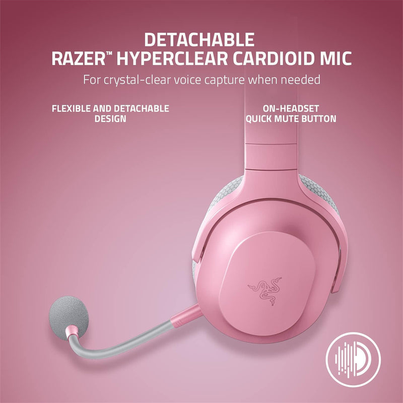 Razer Barracuda X 2022 Wireless Multi-Platform Gaming Headset - Quartz Pink