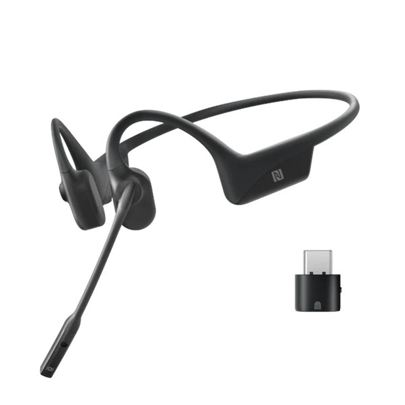 Shokz OpenComm UC Wireless Open-Ear Bone Conduction Stereo Business Headset - Black