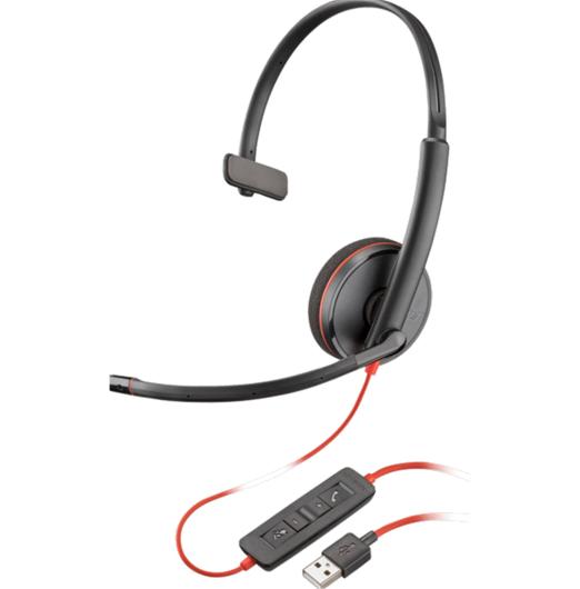 HP POLY HEADSETS 80S02A6 Poly Blackwire 3220 Stereo USB-A Headset (Bulk)