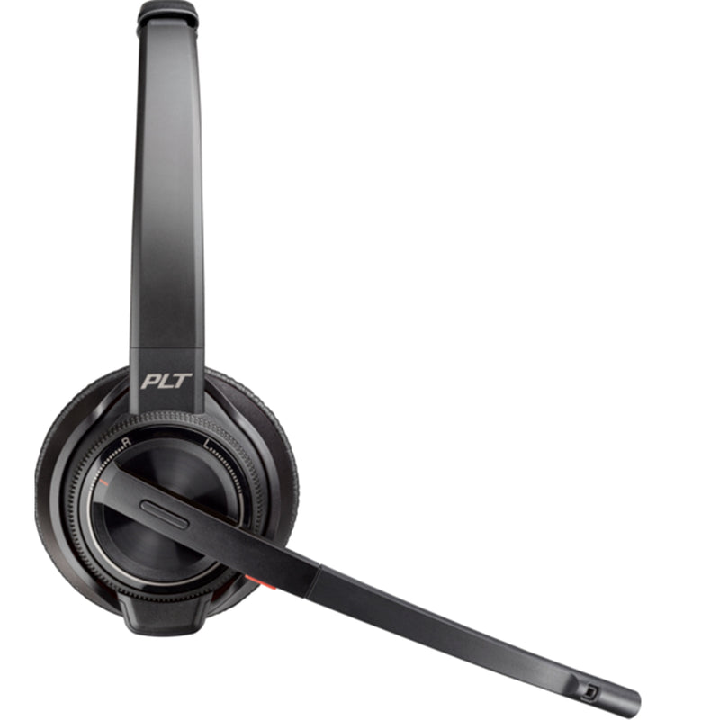 HP Poly Savi 8220 DECT Wireless On-Ear Active Noise Cancelling Headset with Stand - Teams Certified