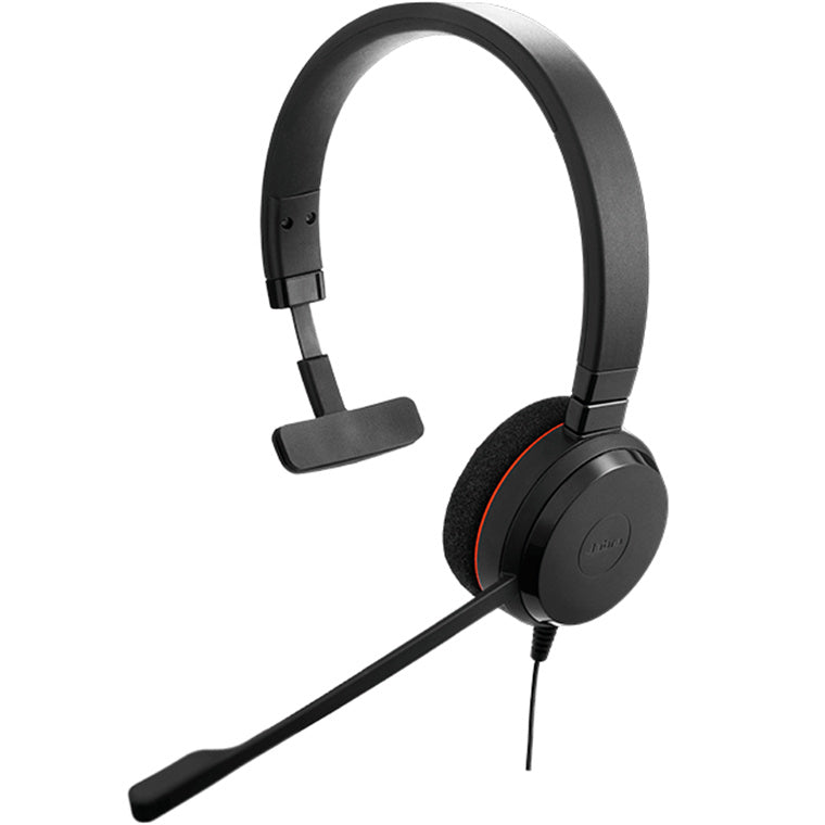 Jabra Evolve 20 SE USB-A Wired On-Ear Mono Headset with In-Line Controls - Teams Certified