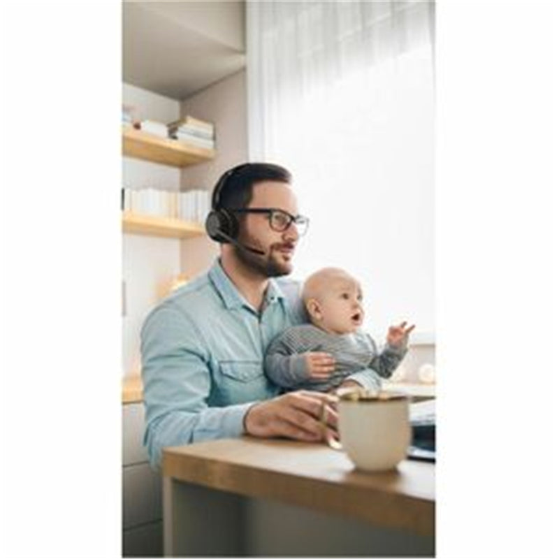 Jabra Evolve2 55 Bluetooth On-Ear Active Noise Cancelling Headset, Mono - Teams Certified