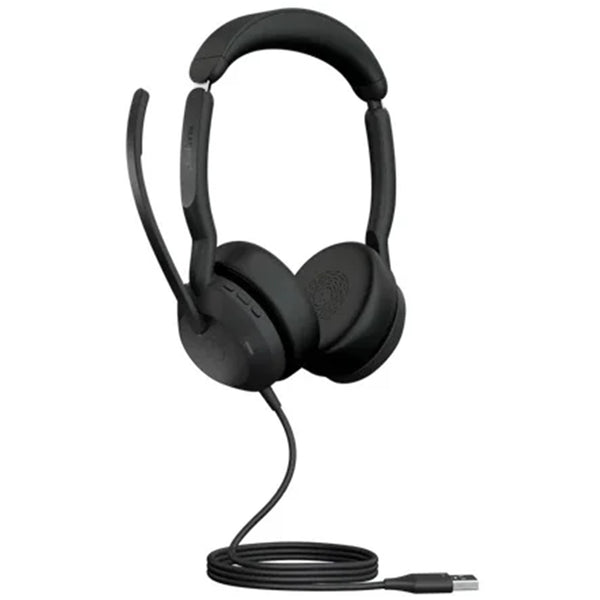 Jabra Evolve2 50 USB-A Wired On-Ear Active Noise Cancelling Headset - UC Certified