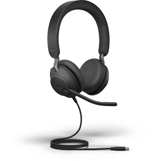 Jabra Evolve2 40 SE USB-C Wired On-Ear Headset - Teams Certified