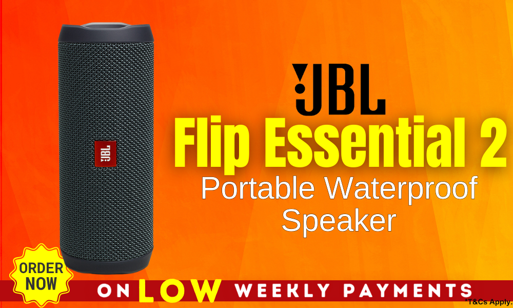 JBL Flip Essential BLACK | 2 Speaker Waterproof AU Portable - Layaway 