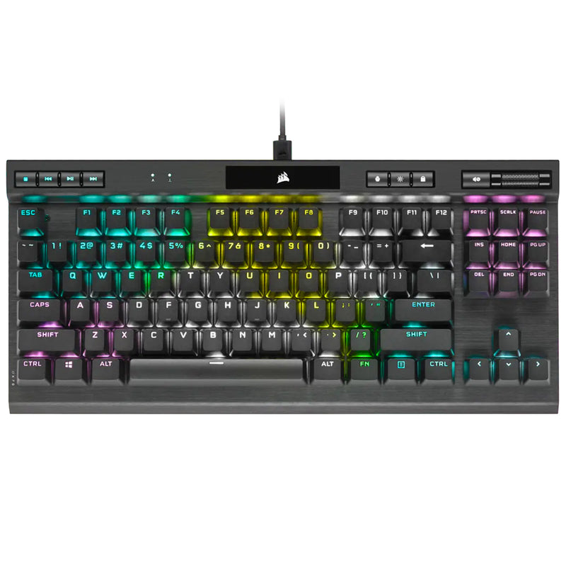 Corsair K70 RGB TKL Champion Series Optical-Mechanical Gaming Keyboard - Black