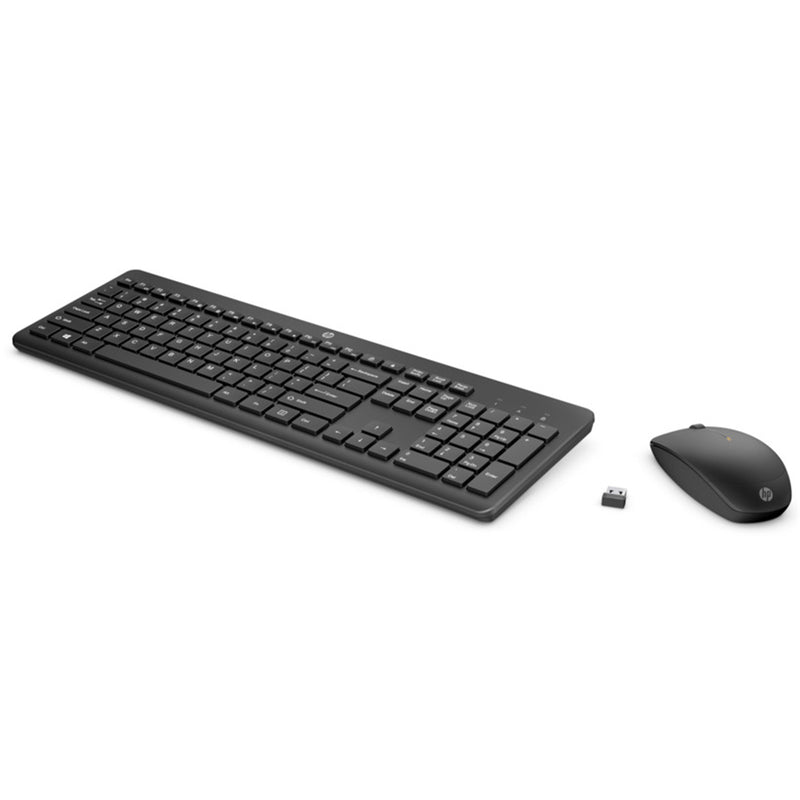 HP 1Y4D0AA 235 Wireless Keyboard & Mouse Combo - Black