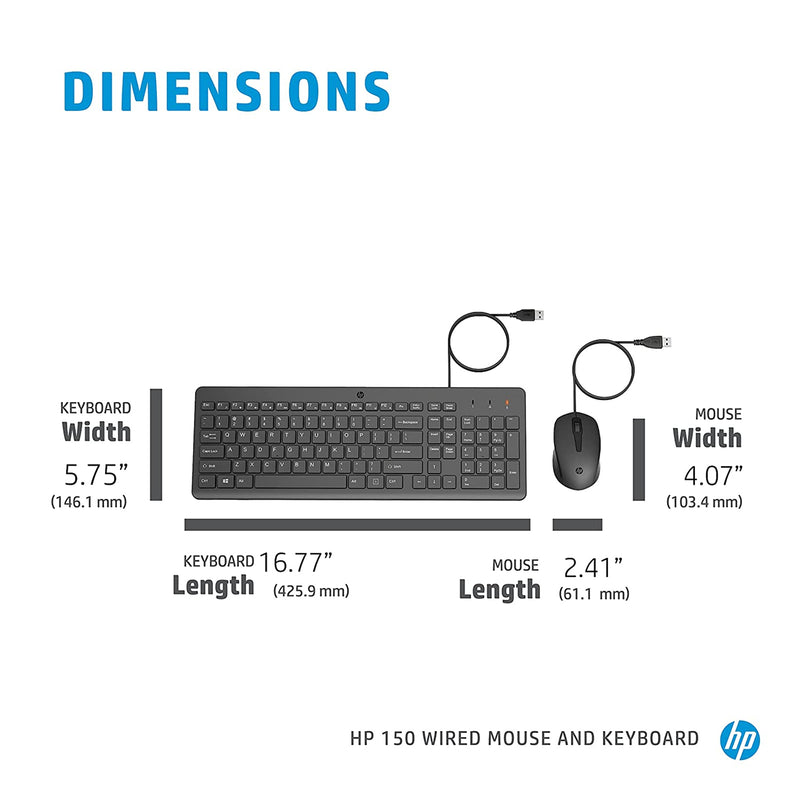HP 240J7AA 150 Keyboard & Mouse Combo