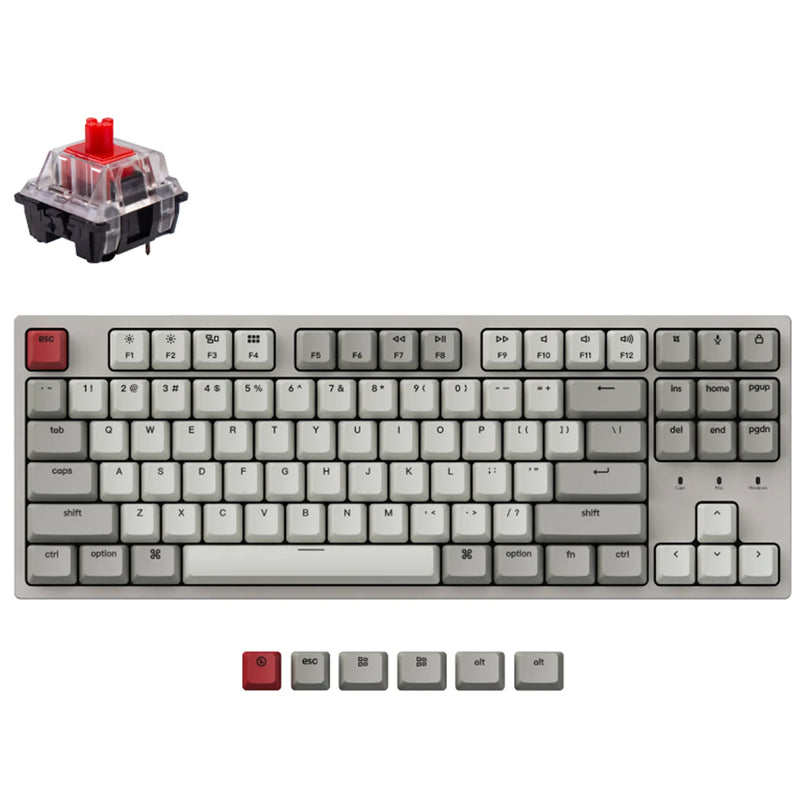 Keychron C1 80% TKL Wired Keyboard - Retro Color