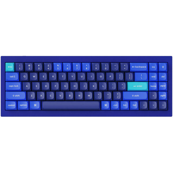 Keychron Q7-J3 Q7 ANSI 70% Layout 72 Key Blue Full Assembled - Brown Switch RGB Hot-SwapGateronGproMechanical Wired Normal Profile QMK Custom Keyboard