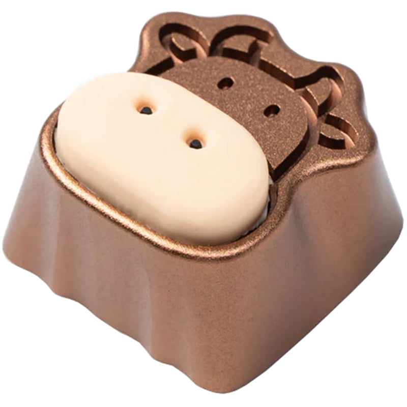 Keychron Cute Cows (1u) Artisan Keycap - Brown